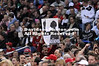 DETROIT, MI - 03/28/08 - A Davidson fan believe's in his Wildcats as he submits a silhouette photo of Davidson College's Stephen Curry during Davidson's 73-56 upset win over Wisconsin in the Sweet 16.